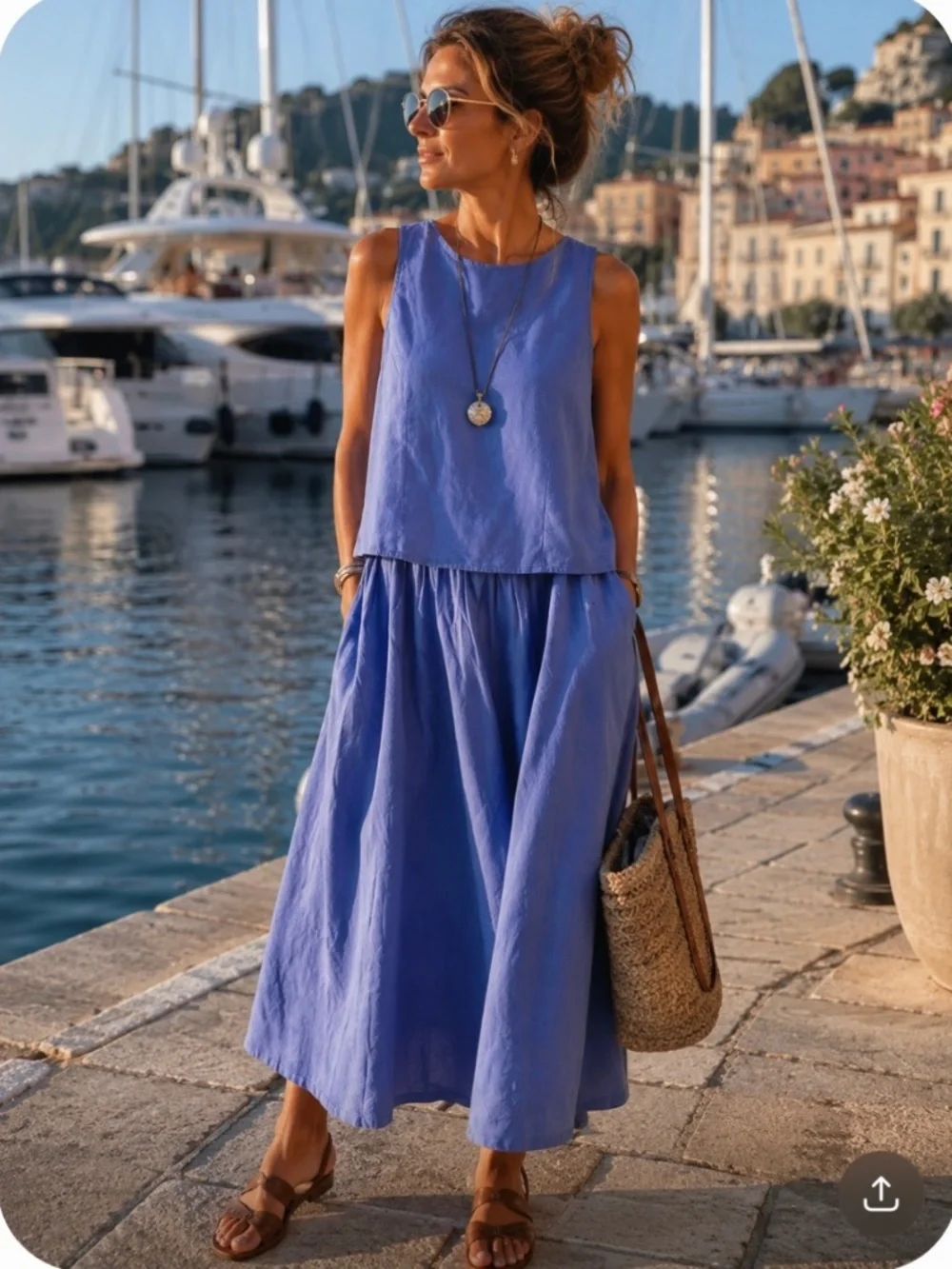 Skirt & Top - BBBB — Be Blue, Be Beautiful, Be Breezy. - Picture 1 of 9